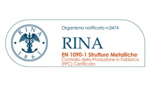 Certificazioni: CERTIFICATO DI CONFORMITÀ DEL CONTROLLO DELLA PRODUZIONE IN FABBRICA
In conformità al Regolamento N. 305/2011/EU del Parlamento Europeo e del Consiglio del 9 marzo 2011 (Regolamento Prodotti da Costruzione o CPR), questo certificato si applica al prodotto da costruzione